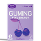 GUMING Energy Koffein Kaugummi mit Guarana und Vitaminen Verpackung in Geschmacksrichtung Kirsche Icy Cherry